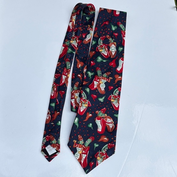 Tabasco Other - Tabasco Brand Dancing Bottles 100% Silk Men's Necktie